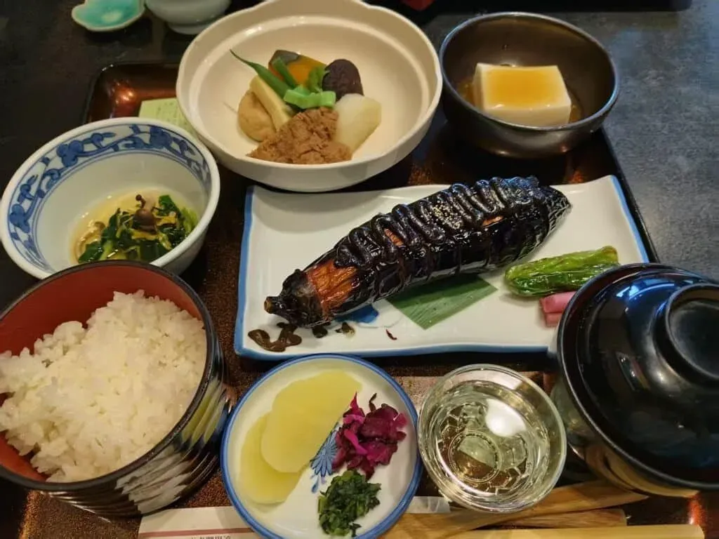 have royal vegan food at Hanabishi