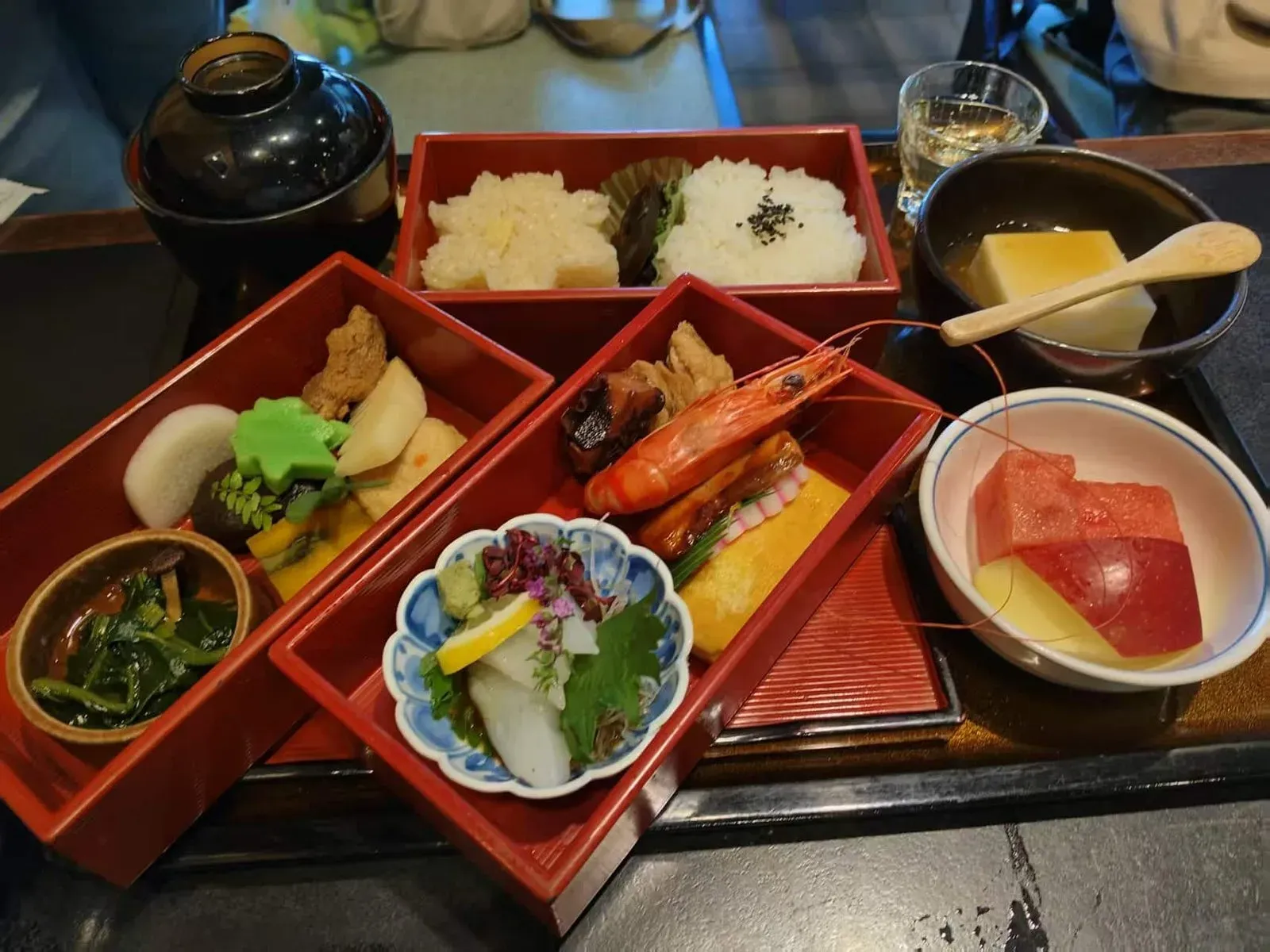 have royal vegan food at Hanabishi