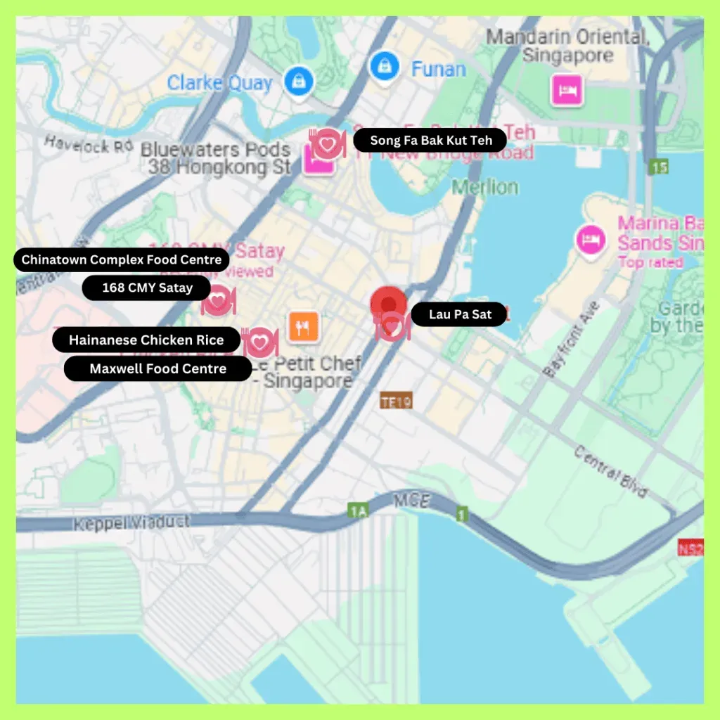 Singapore travel-Culinary map