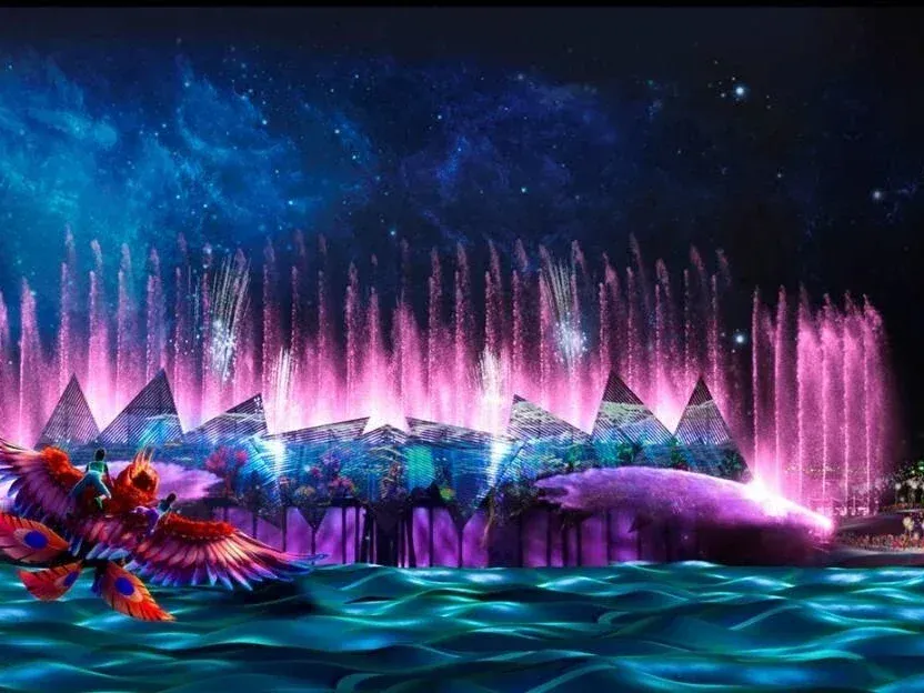 Singapore travel-wings of time light show