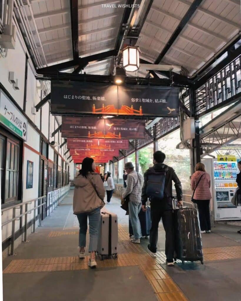switched to the Koyasan cable car
