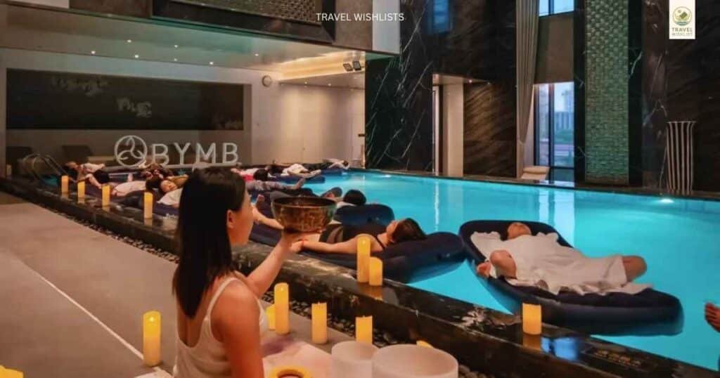 Shanghai things to do: Anandi Hotel floating meditation